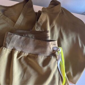 Martini Olive Green figs Scrub Set